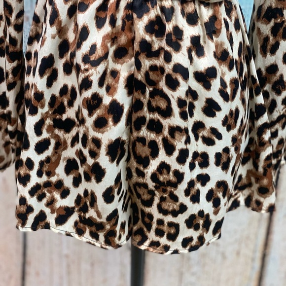 LUSH NWT Cheetah Print Choker Cut Out Romper - Picture 8 of 12